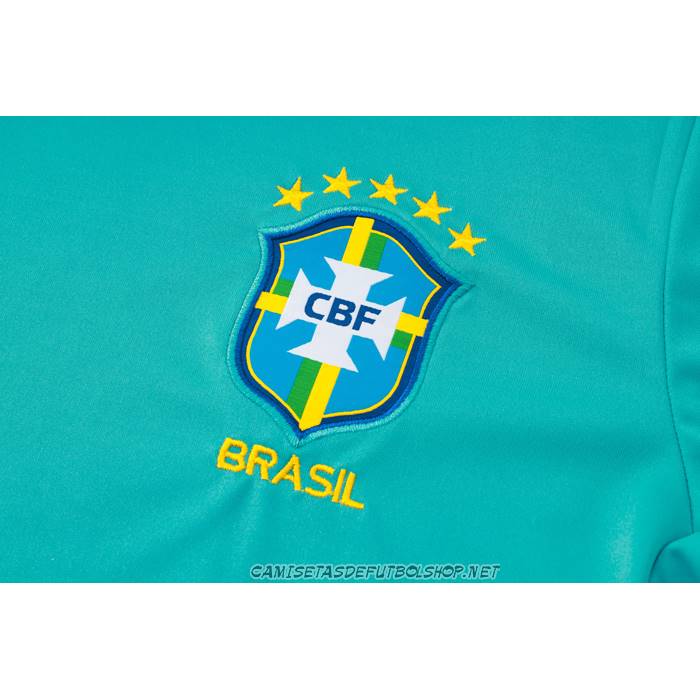 Chandal del Brasil 24-25 Manga Corta Verde - Pantalon Corto